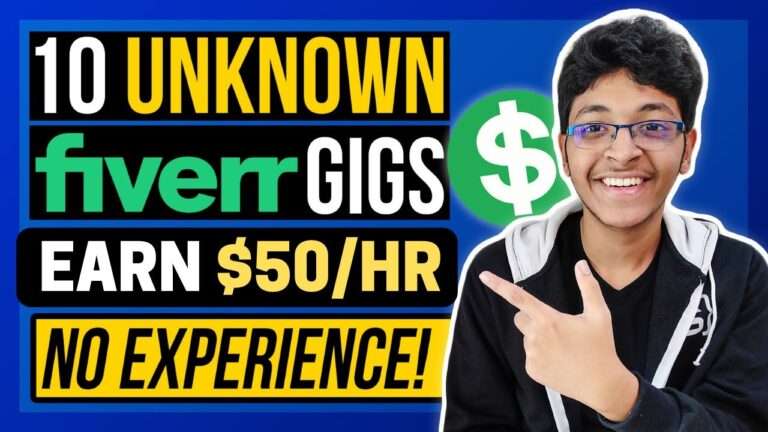 Top 10 Fiverr Gigs You Can Start Today For Under $50